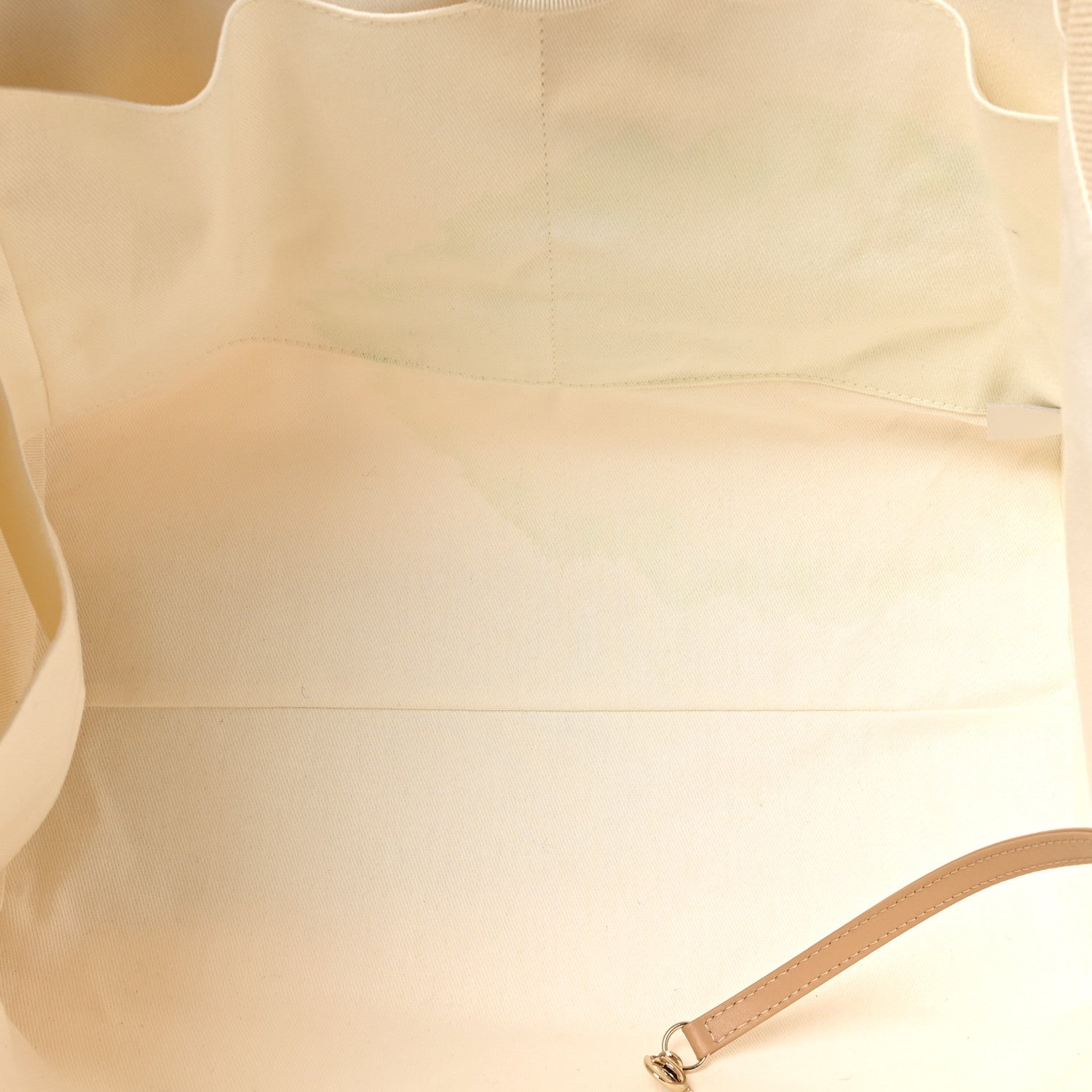Canvas Pearl Medium Deauville Tote Ecru Beige