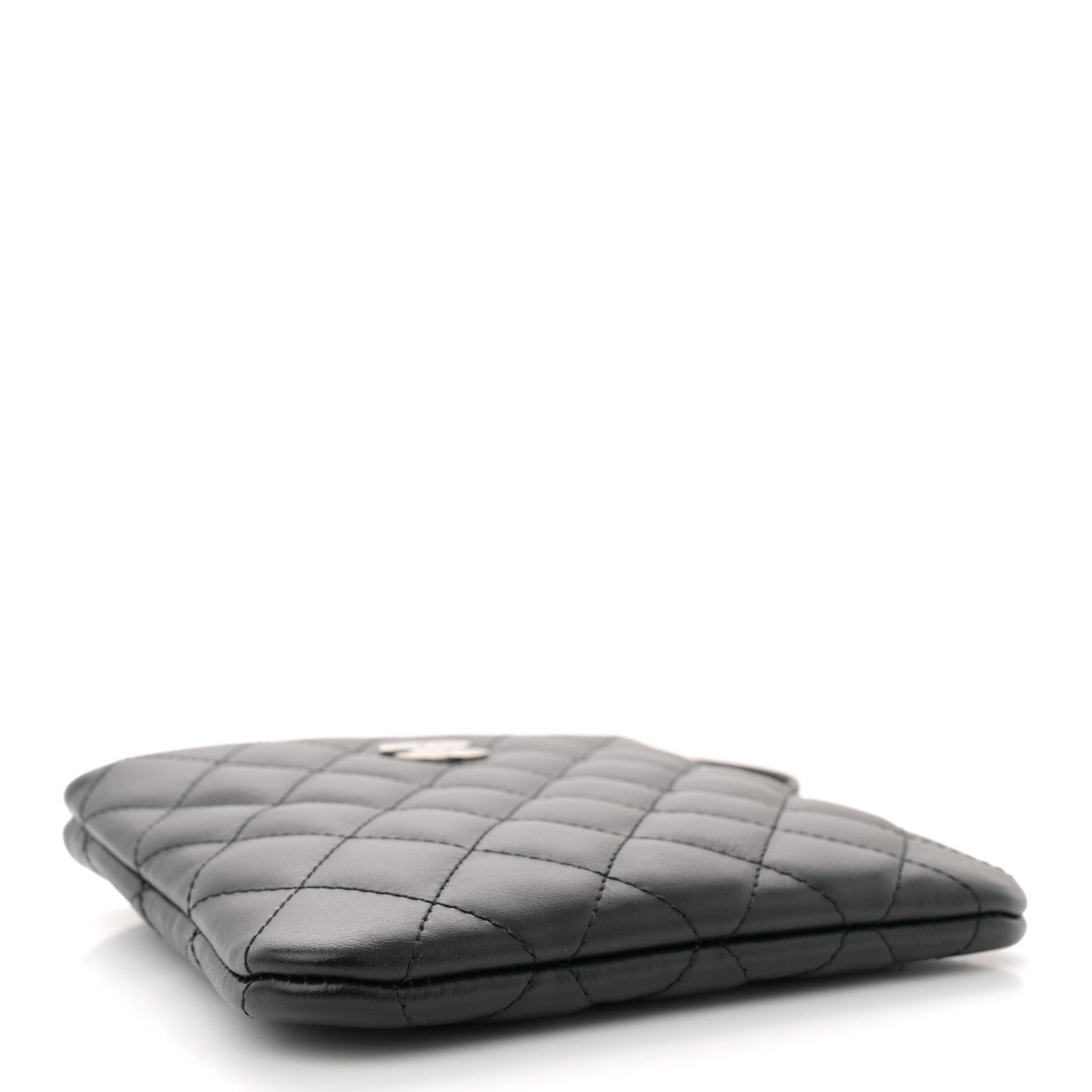Lambskin Quilted Crossbody Bag Black