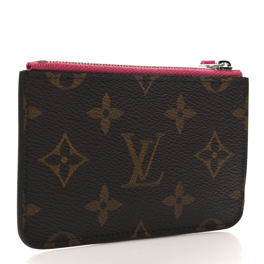 Monogram Calfskin Coin  Holder Rose