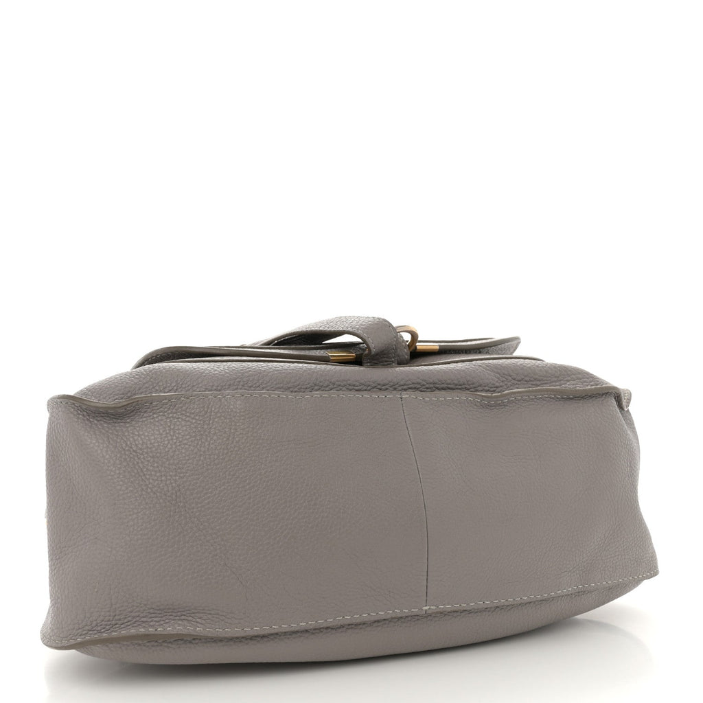 Calfskin Medium Marcie Satchel Cashmere Grey