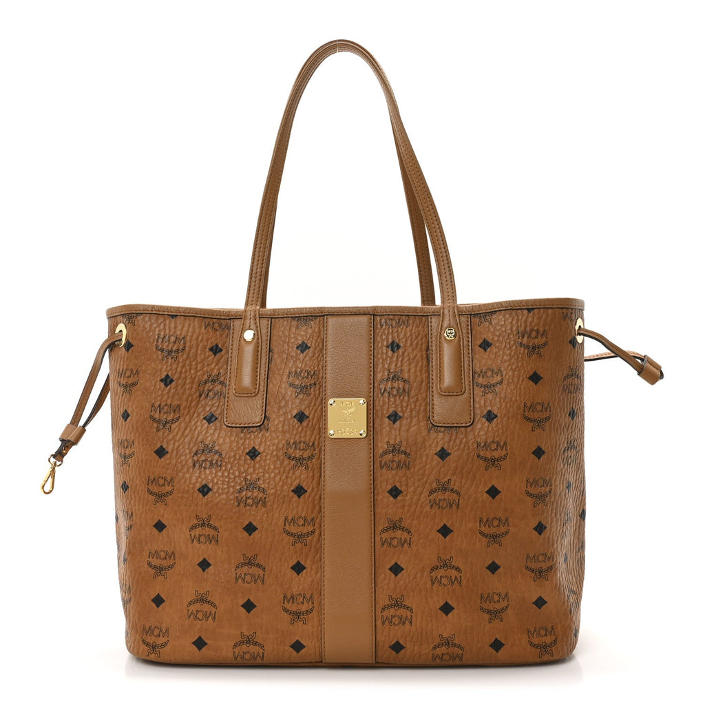 Visetos Medium Liz Reversible Shopper Tote Cognac