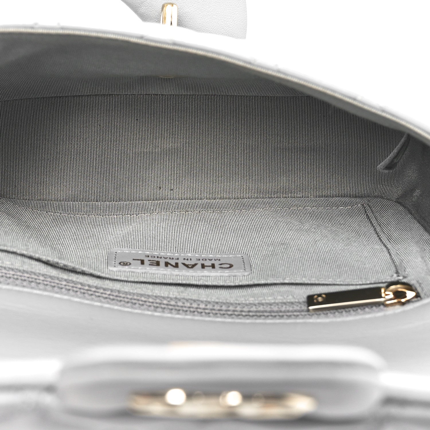 Calfskin Quilted Bolero De Chanel Flap Bag Grey