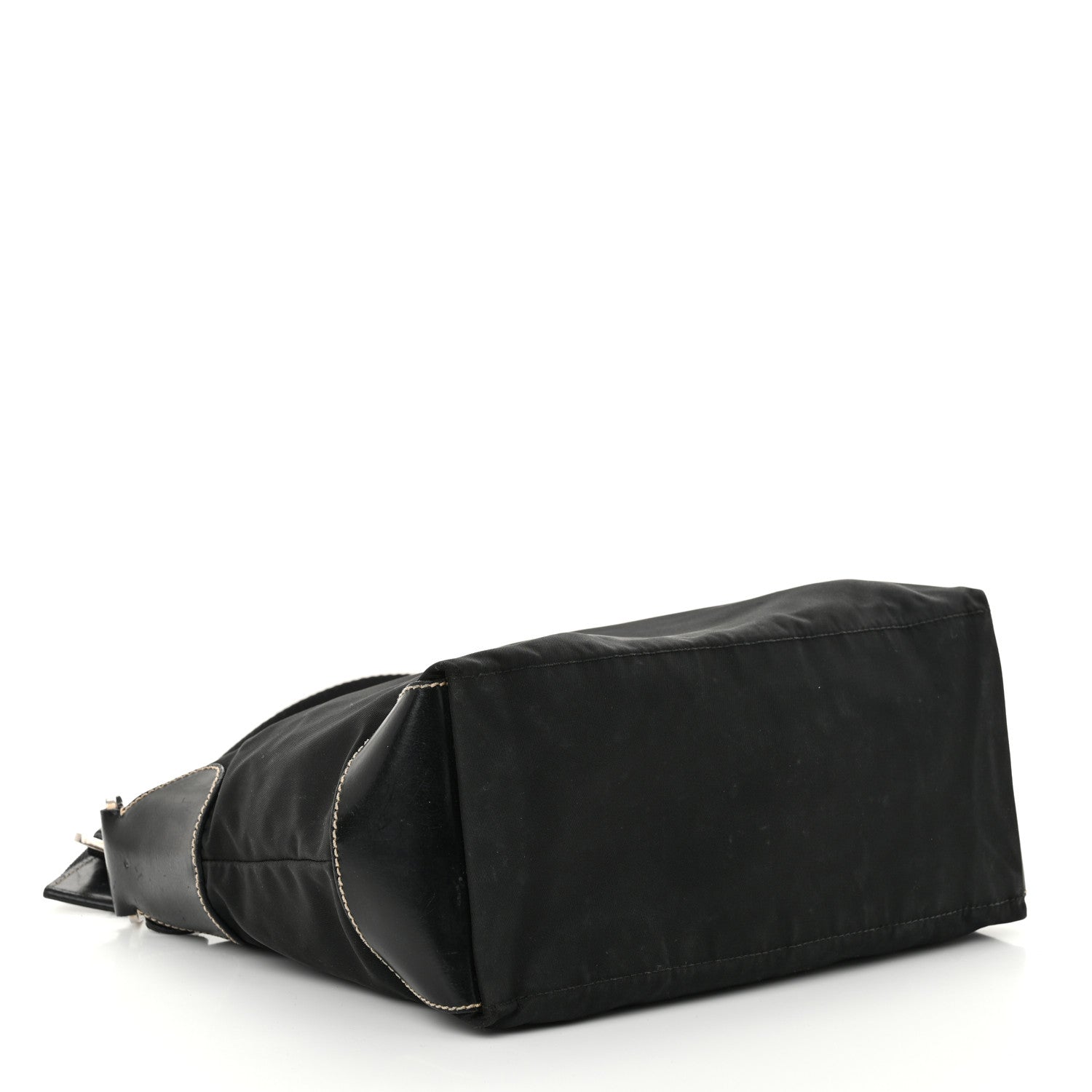 Tessuto Nylon Vitello Hobo Black