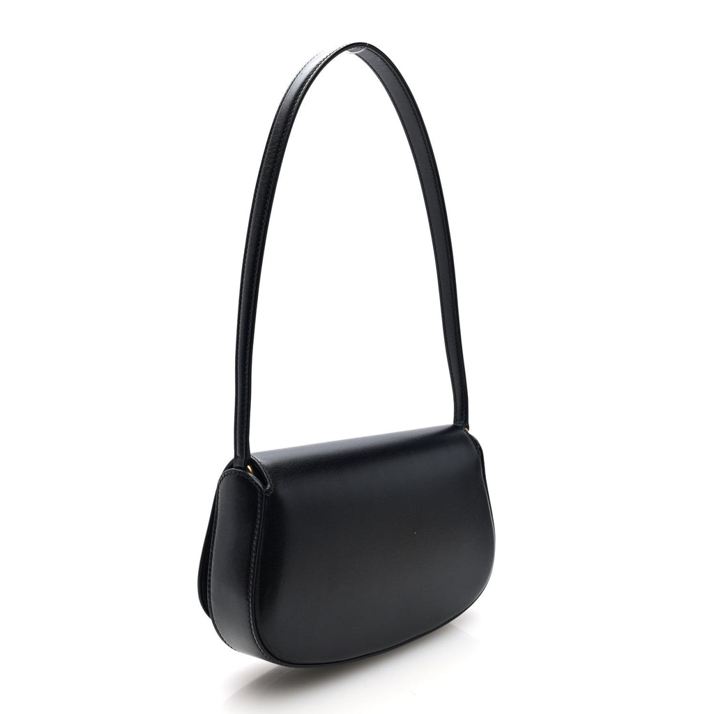 Box Calfskin Mini Voltaire Shoulder Bag Black