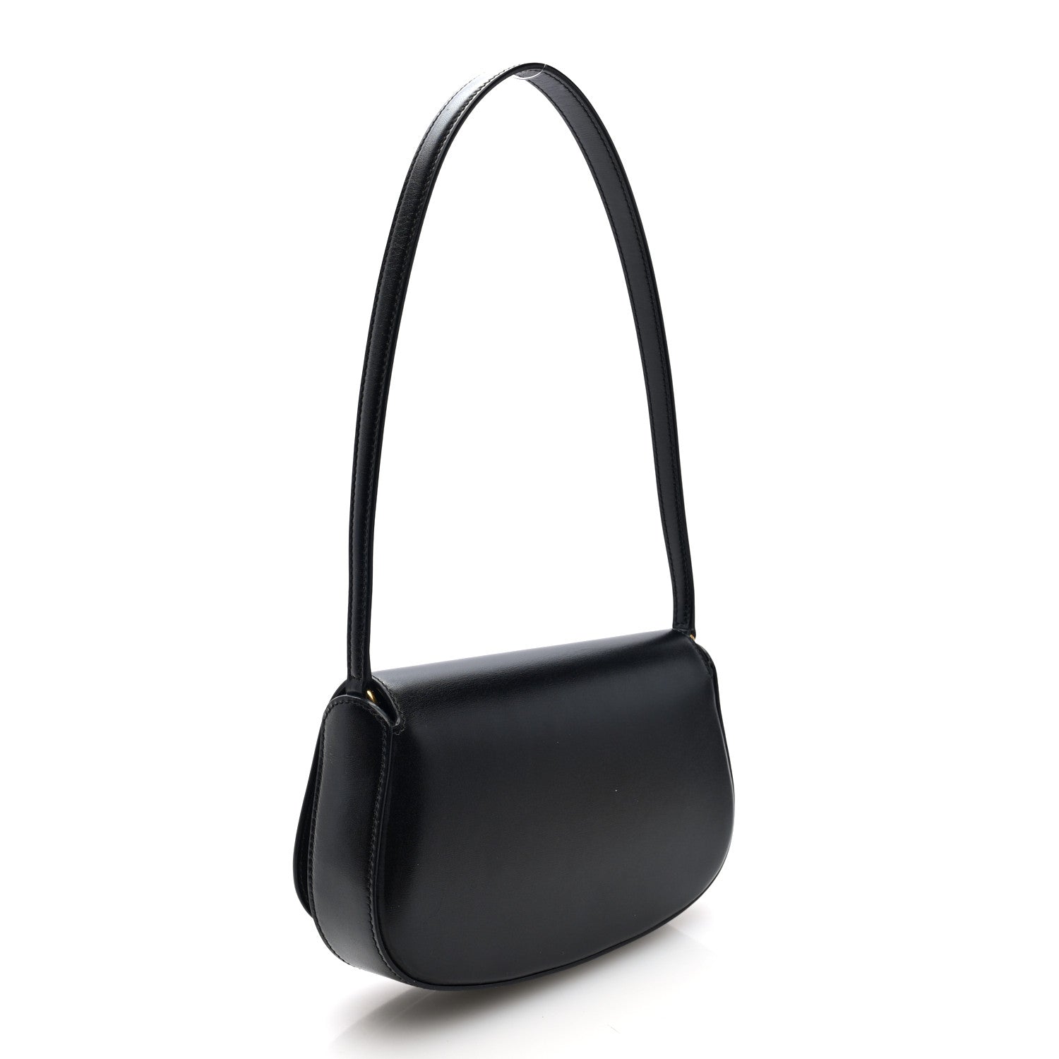 Box Calfskin Mini Voltaire Shoulder Bag Black
