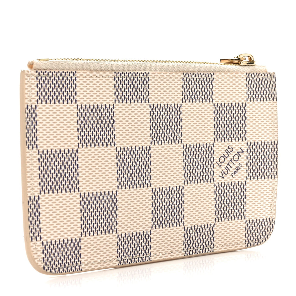 Damier Azur Zipped Romy  Holder  Rose Ballerine