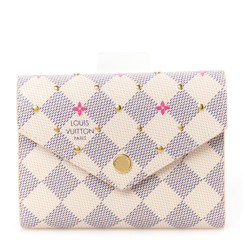 Damier Azur Studded Victorine Wallet