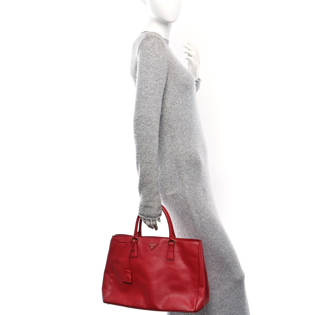 Saffiano Lux Large Tote Fuoco