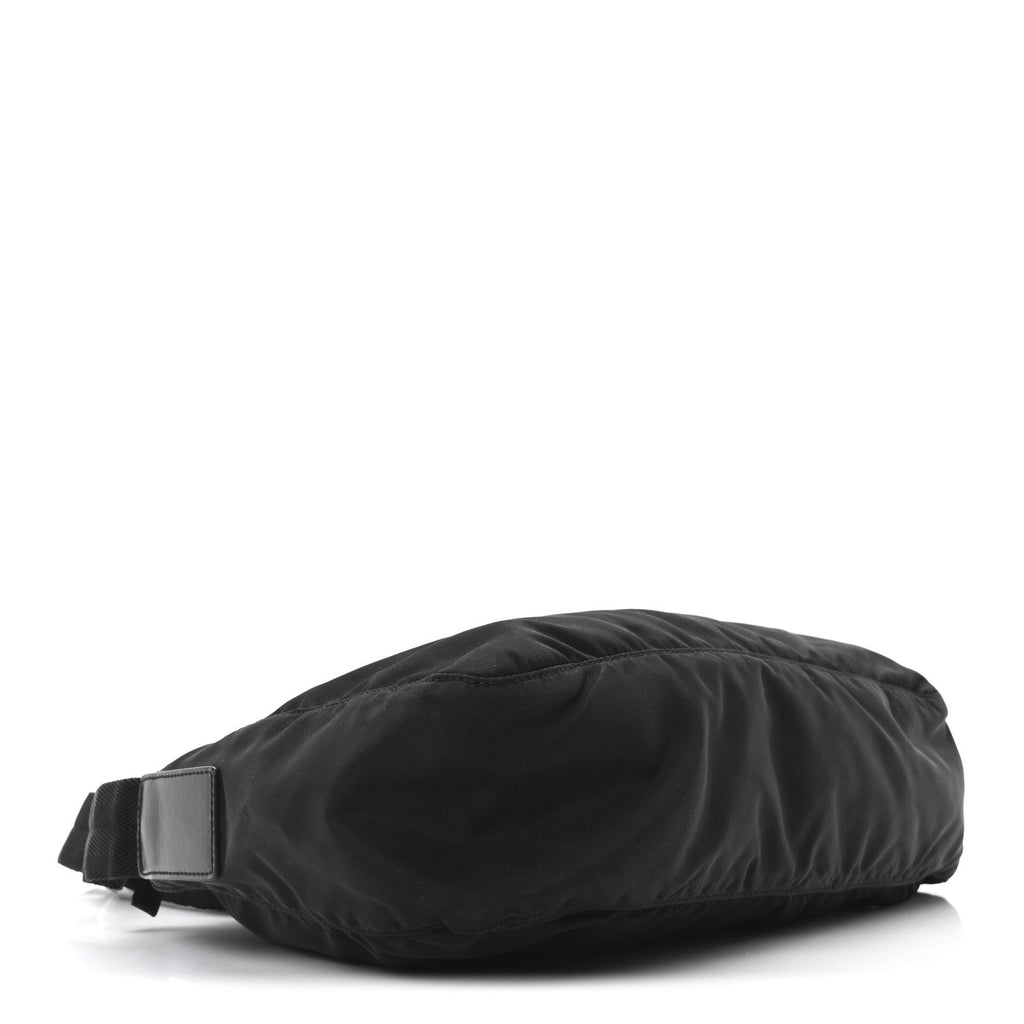 Nylon Vela Messenger Bag Black