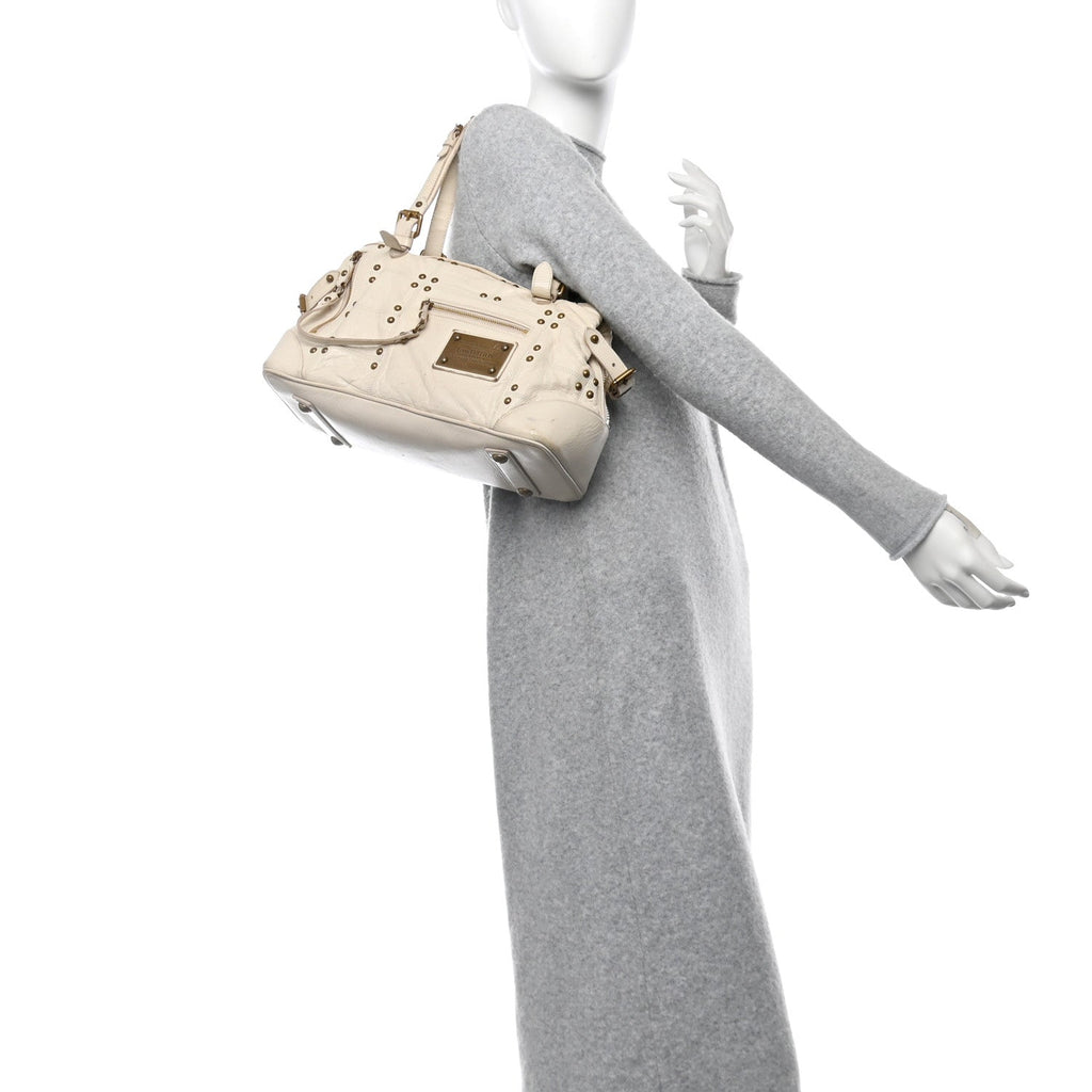 Lambskin Riveting White