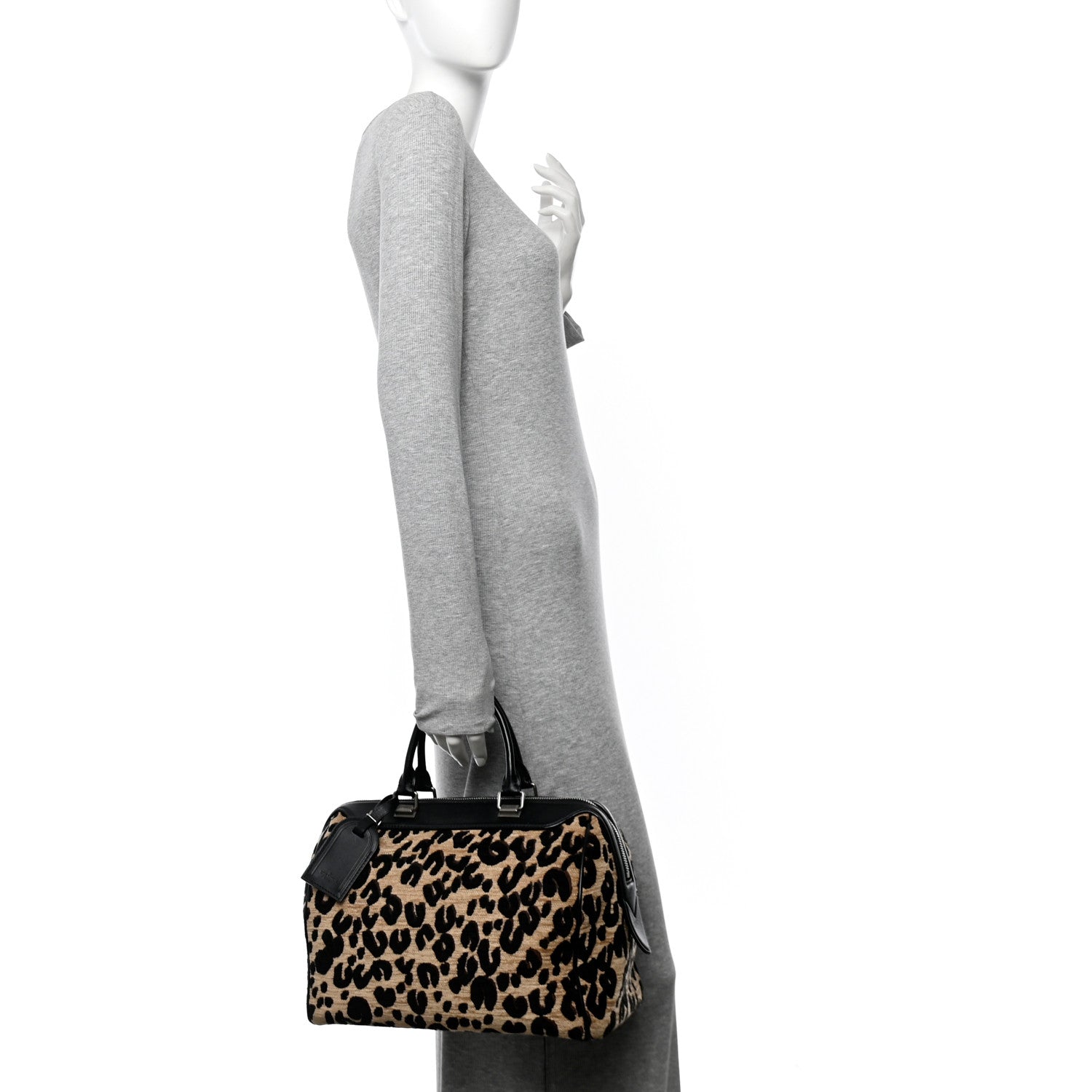 Jacquard Velvet Leopard Print Stephen Sprouse Speedy