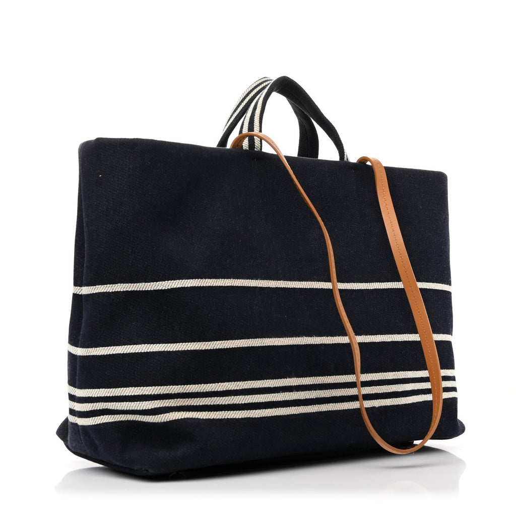 Denim Large Shopping Tote Blue