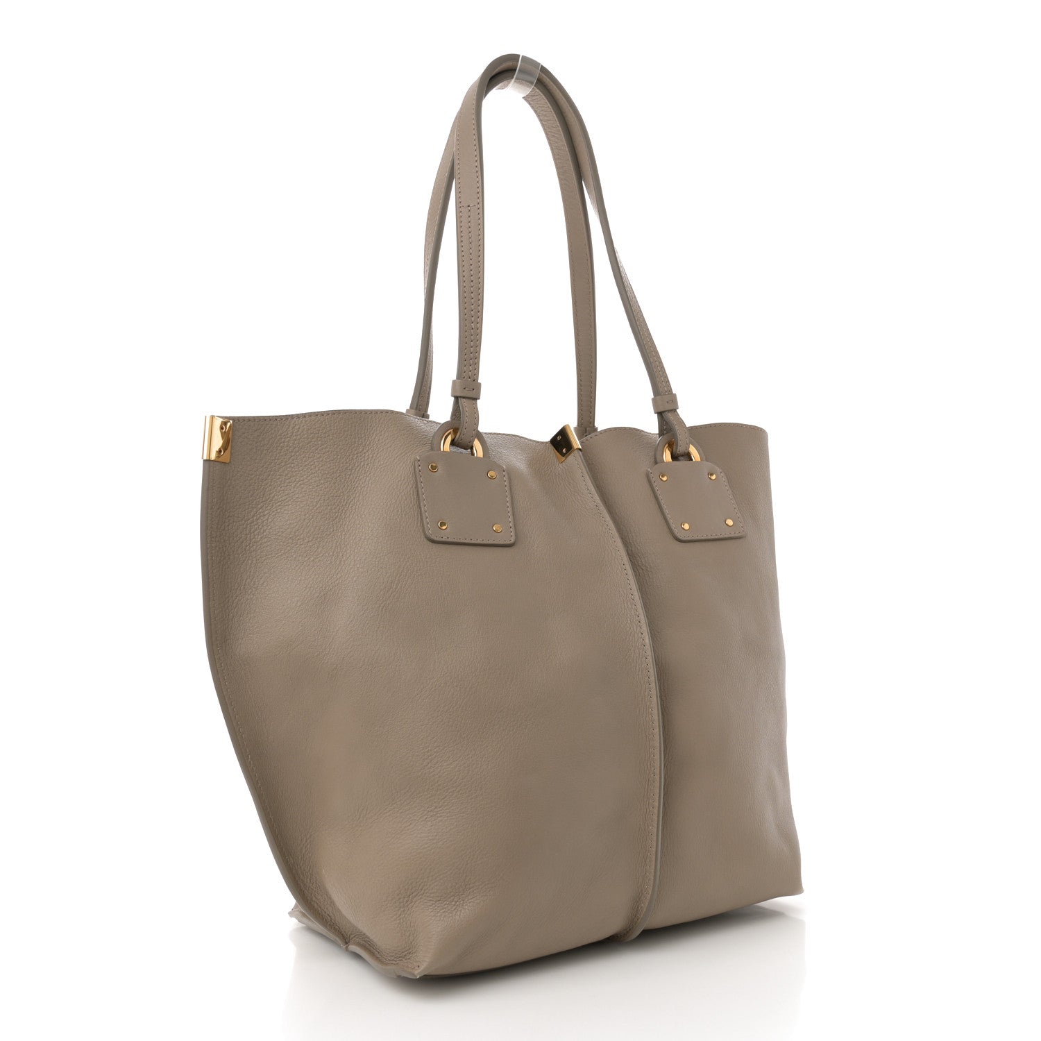 Smooth Calfskin Medium Vick Tote Motty Grey