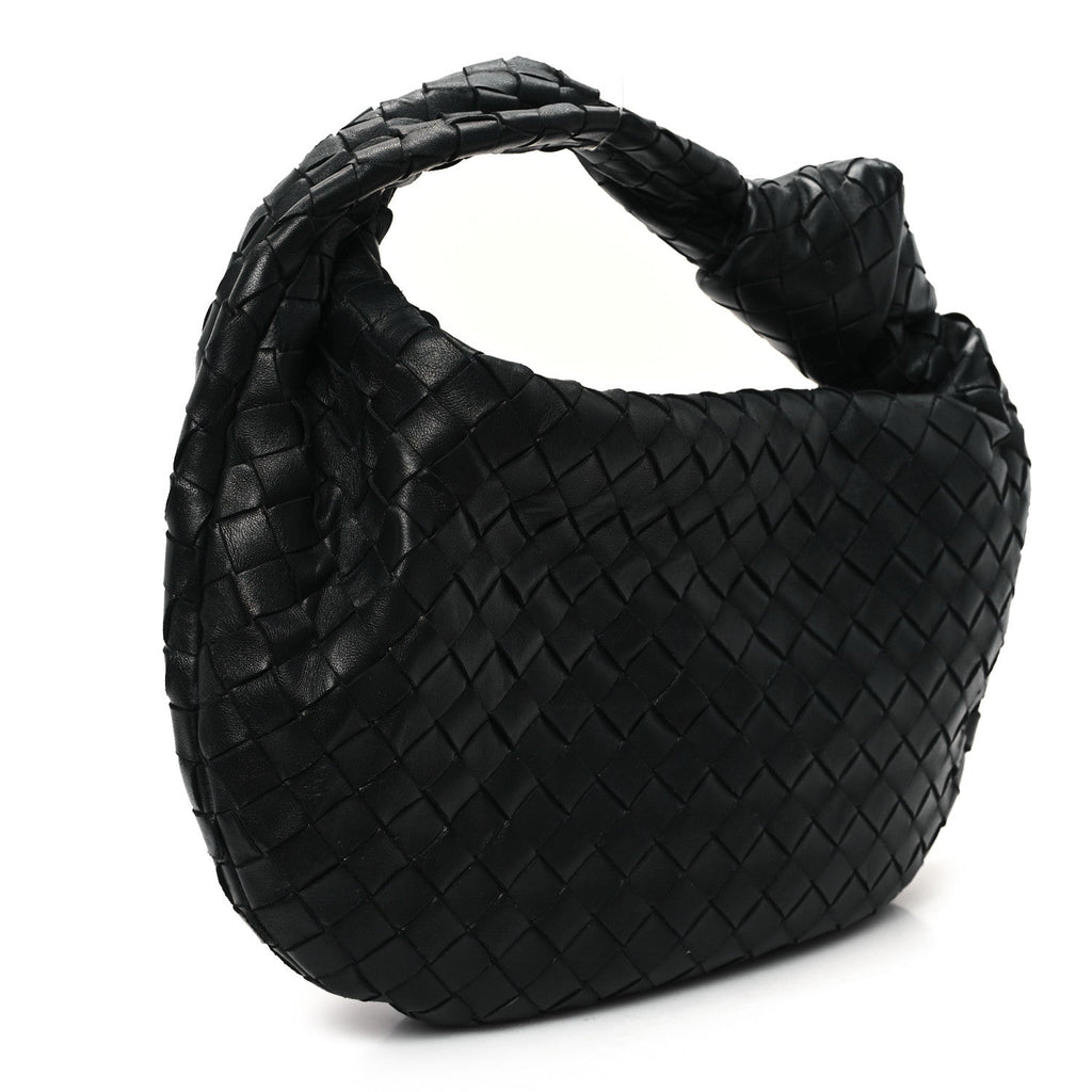 Nappa Intrecciato Teen Jodie Hobo Black
