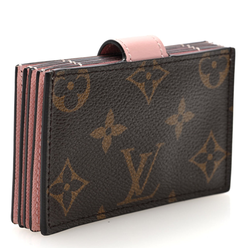 Monogram Gusset  Holder Rose Ballerine
