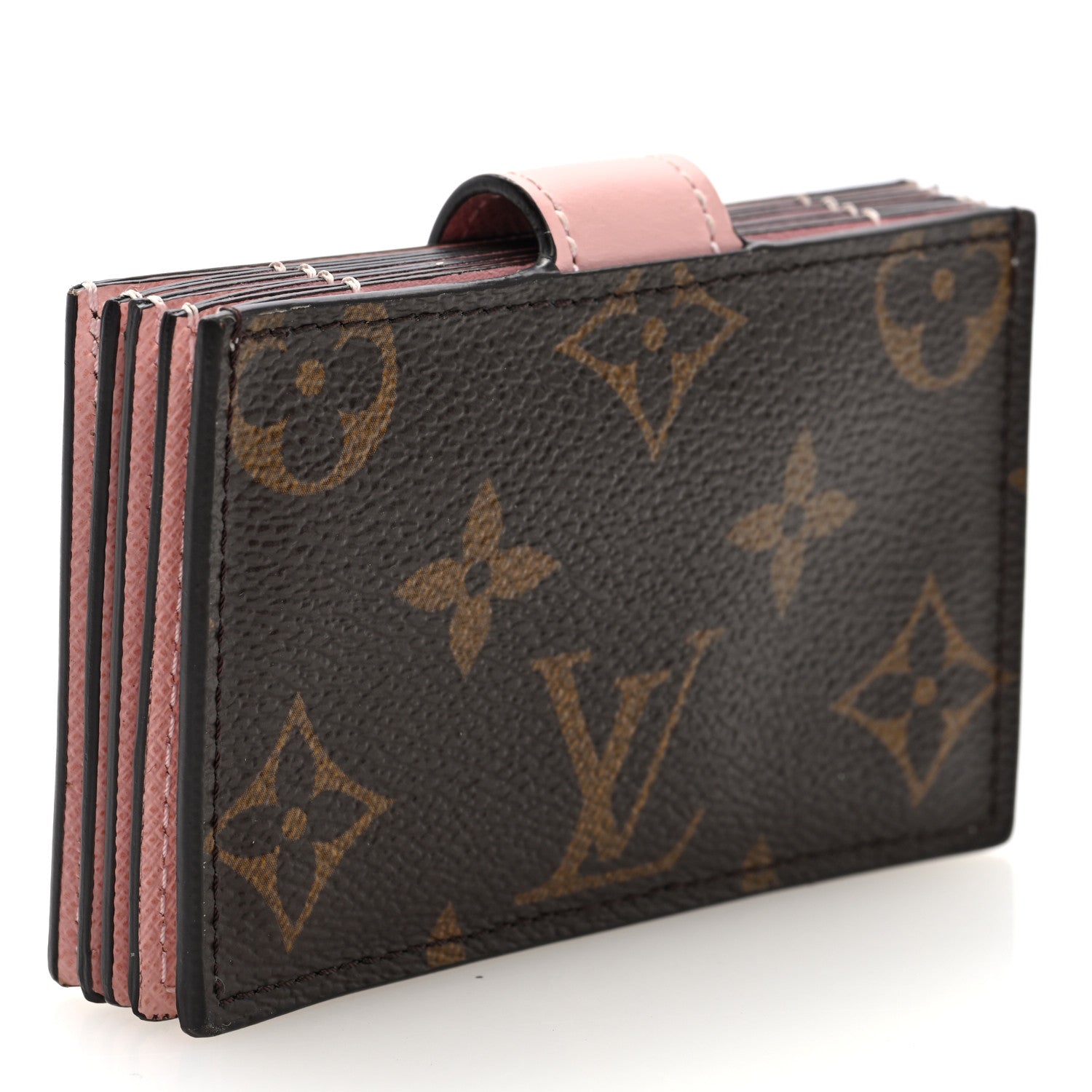 Monogram Gusset  Holder Rose Ballerine