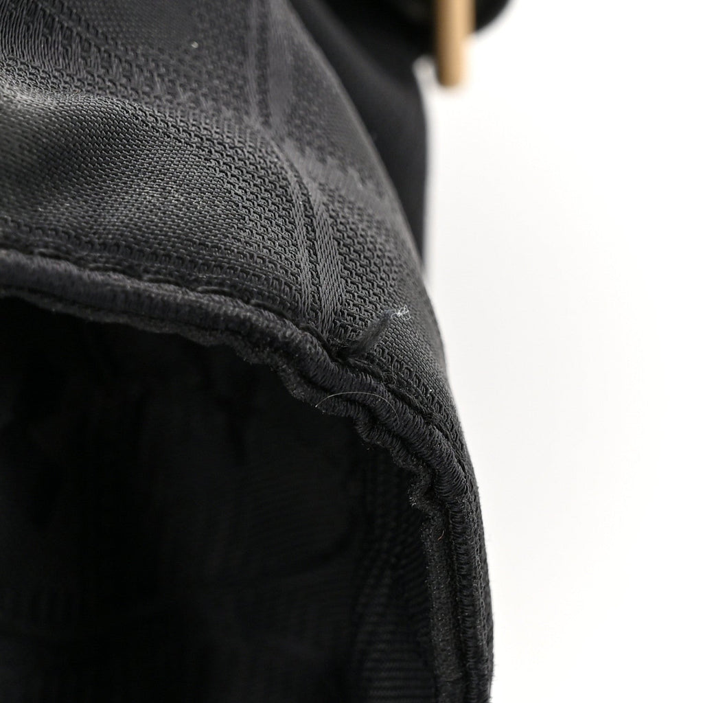 Nylon Large Travel Tote Black