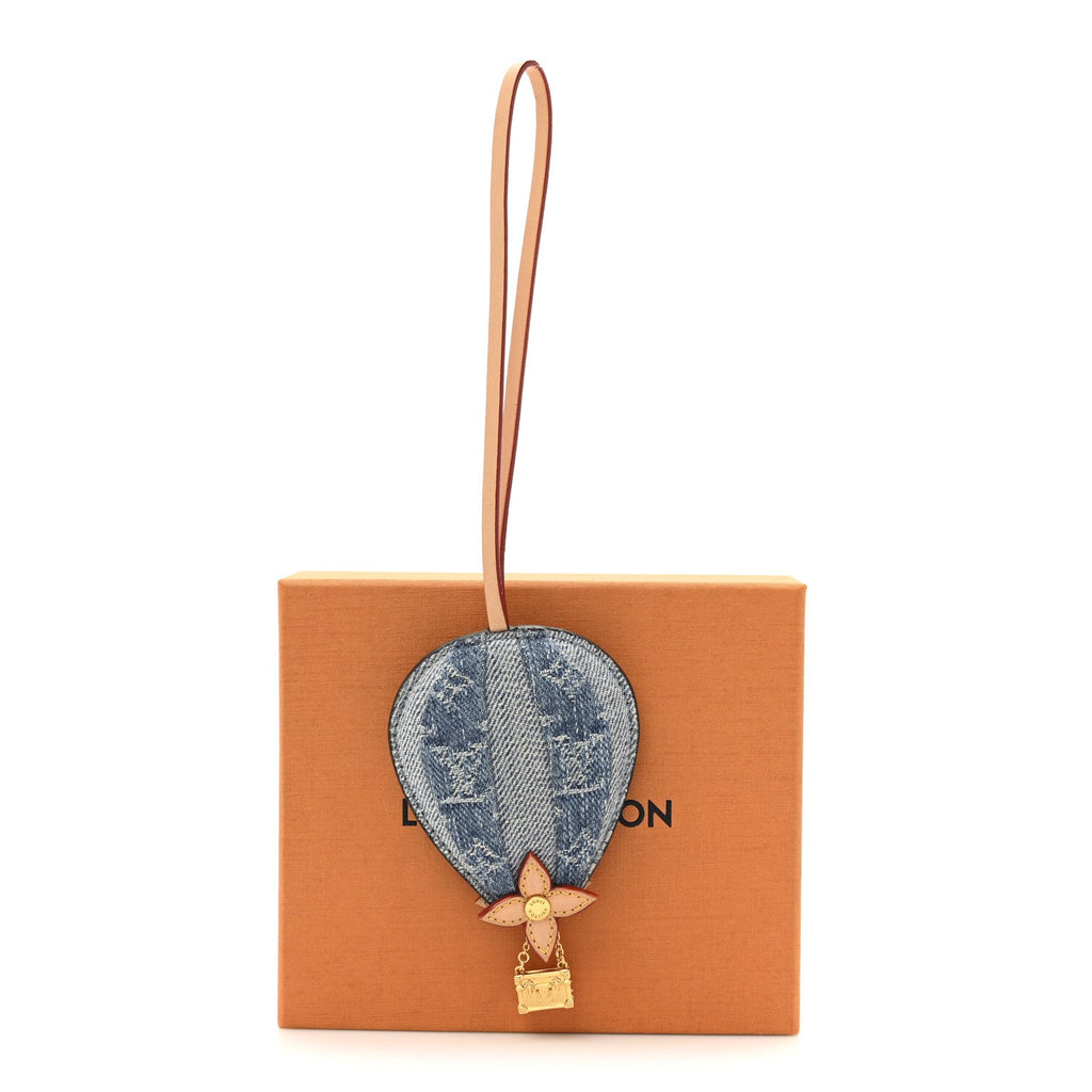 Monogram Denim LV Sky Bag Jewel Blue