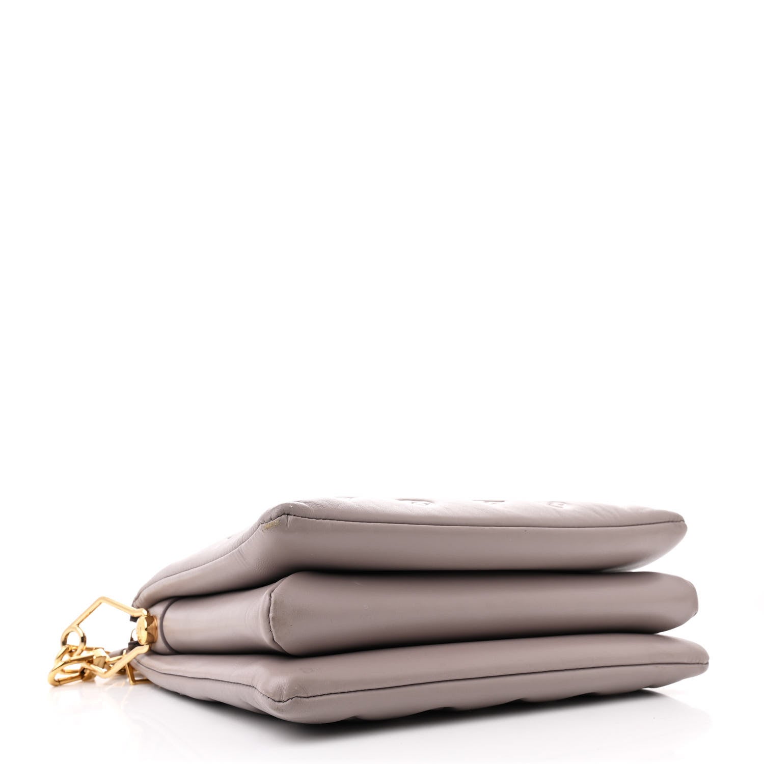 Lambskin Embossed Monogram Coussin PM Gris