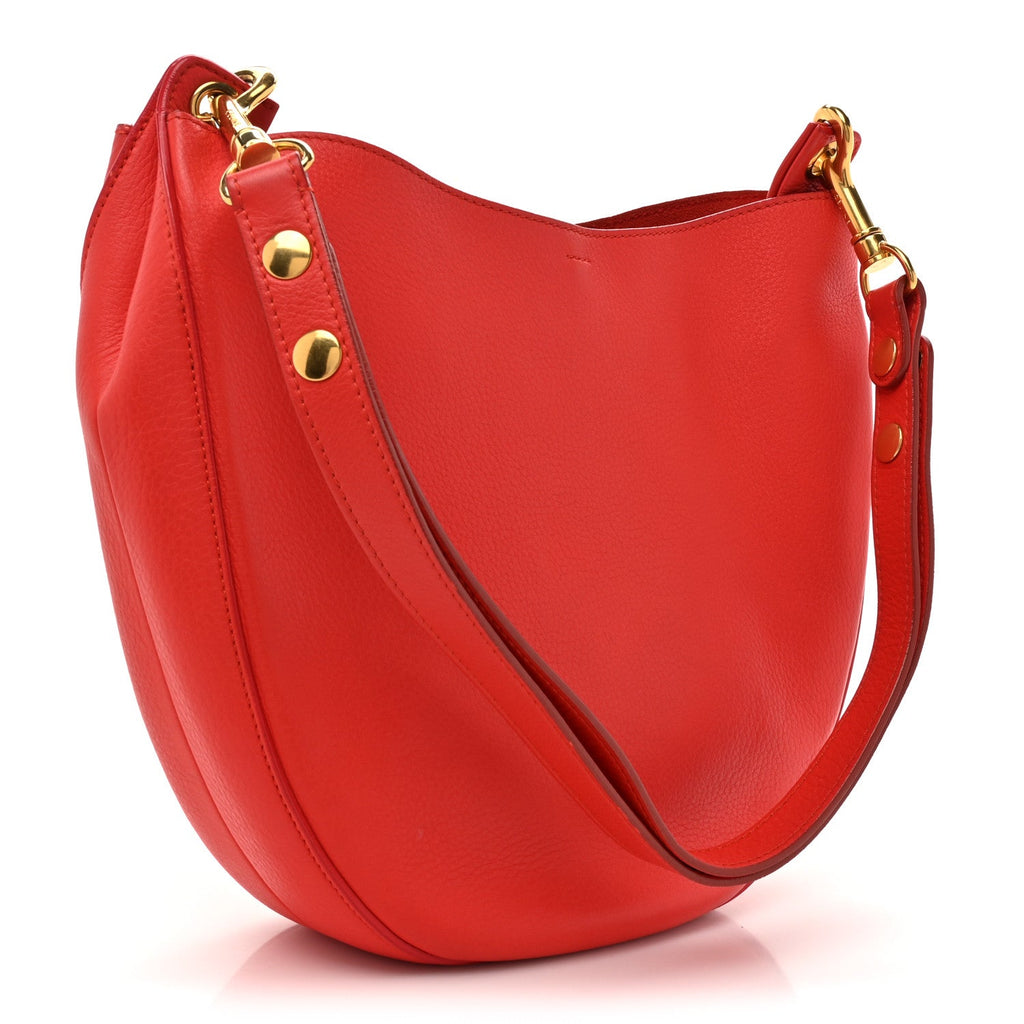 Natural Calfskin Hobo Red