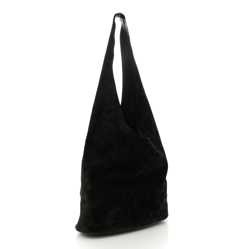 Suede Bindle Bag Black