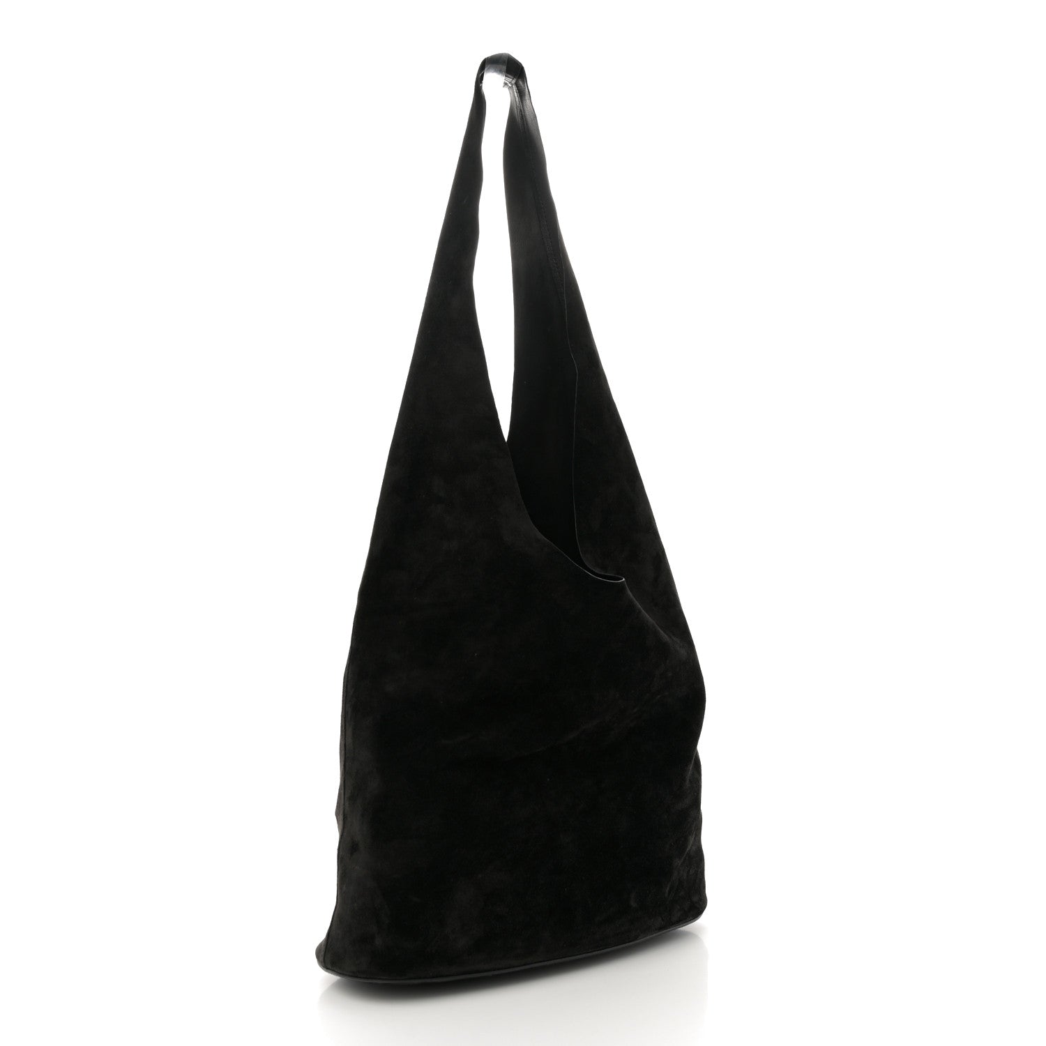 Suede Bindle Bag Black