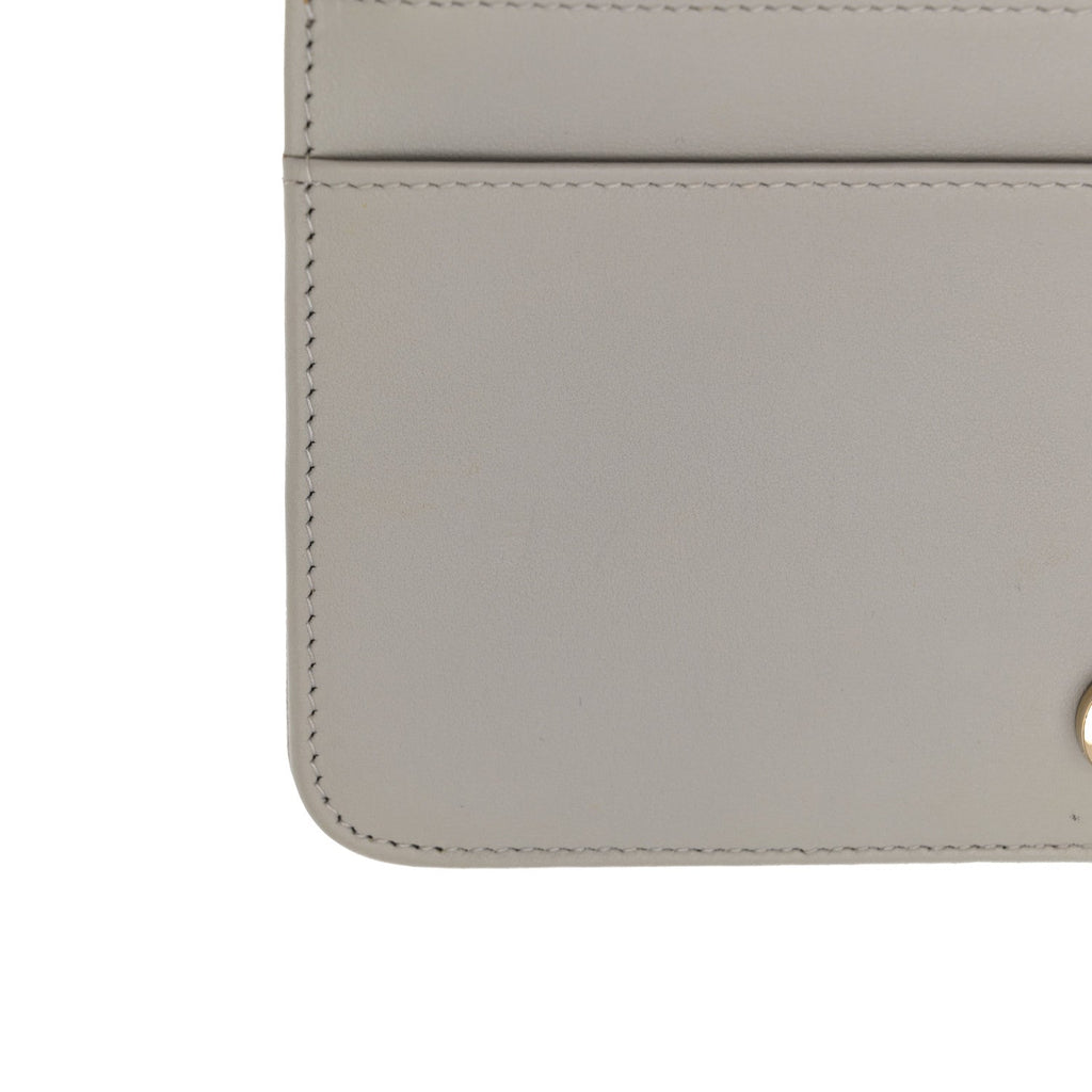 Caviar Quilted Boy Wallet On Chain WOC Grey