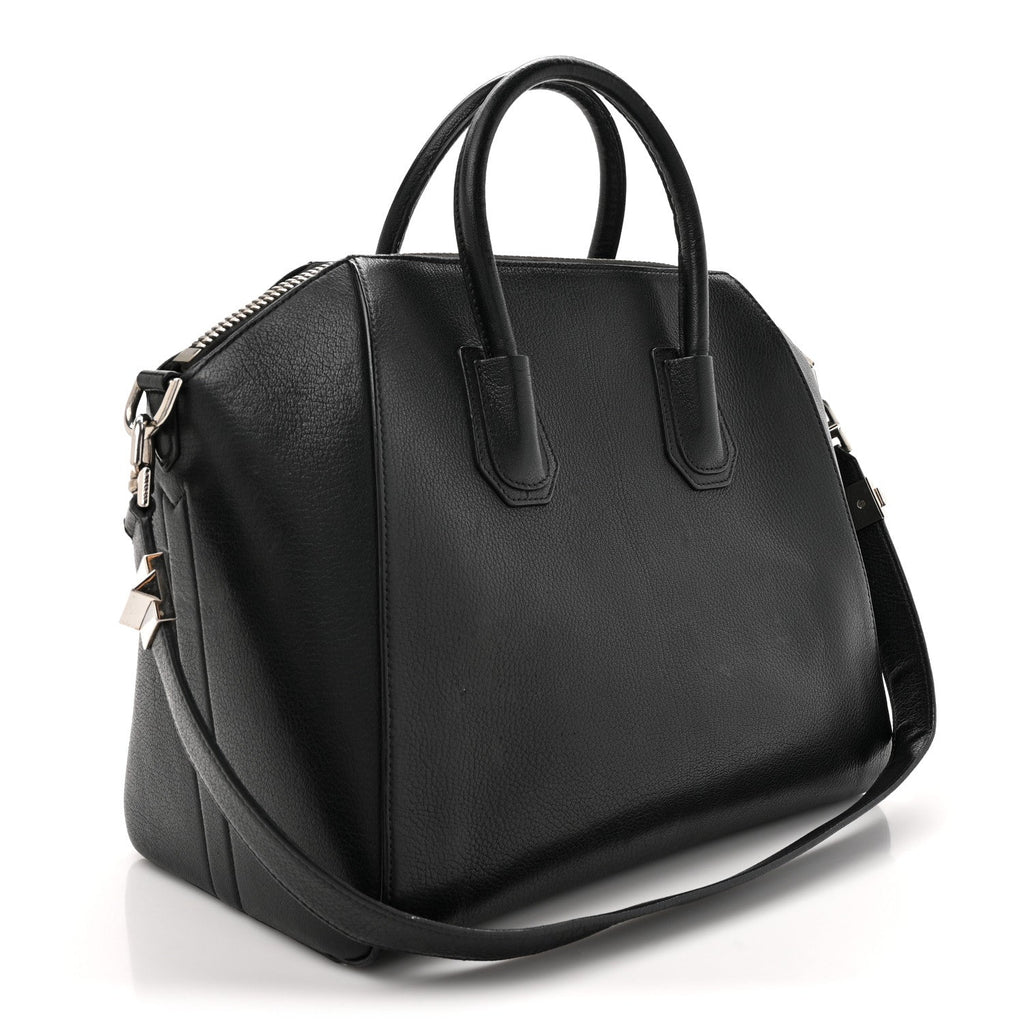 Sugar Goatskin Medium Antigona Black