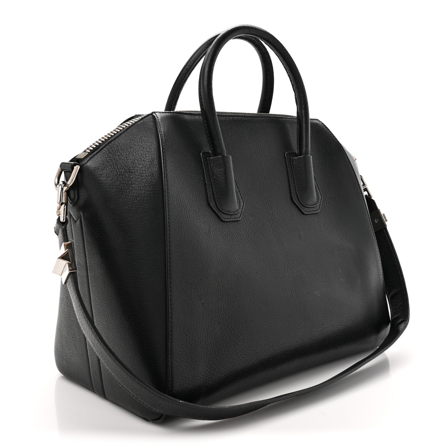 Sugar Goatskin Medium Antigona Black