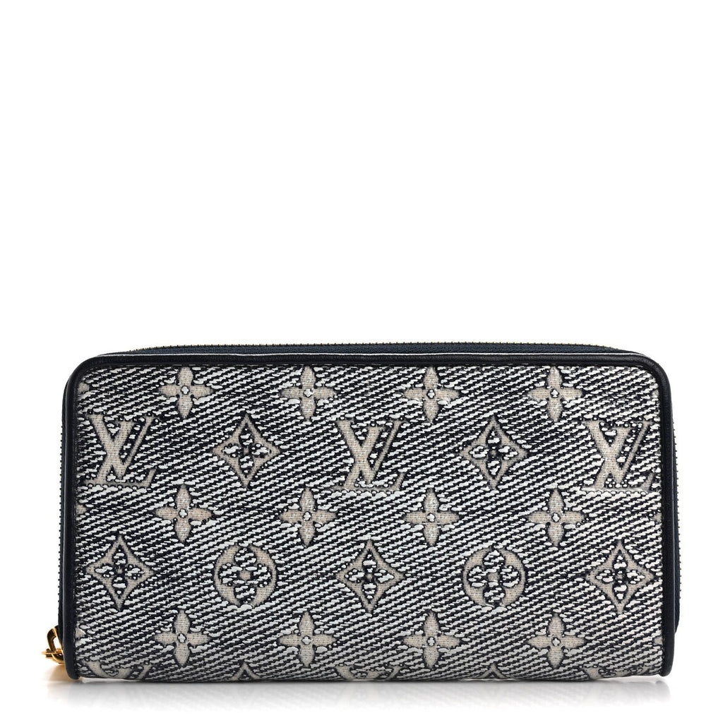 Hollographic Monoglam Zippy Wallet Blue