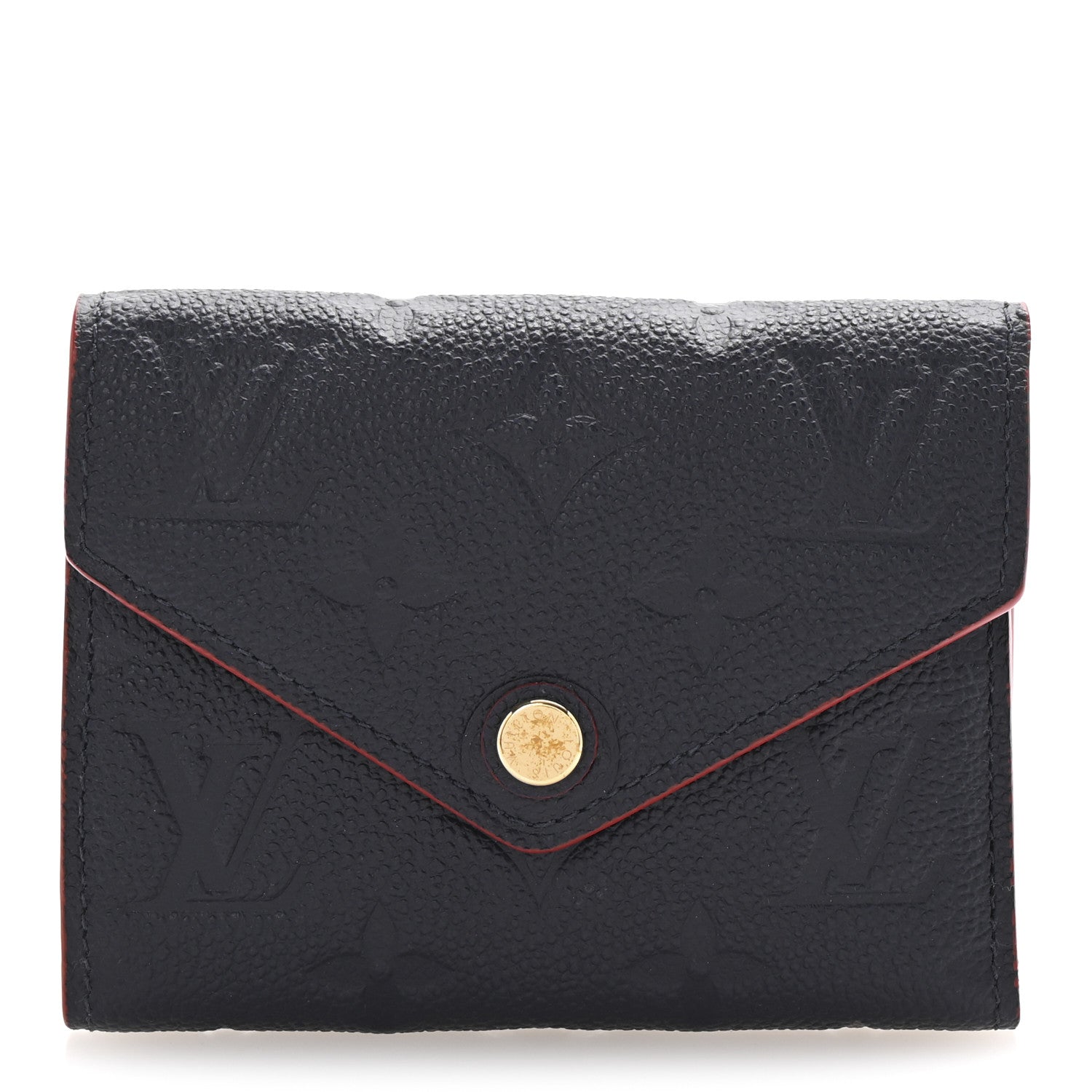 Empreinte Victorine Wallet Marine Rouge