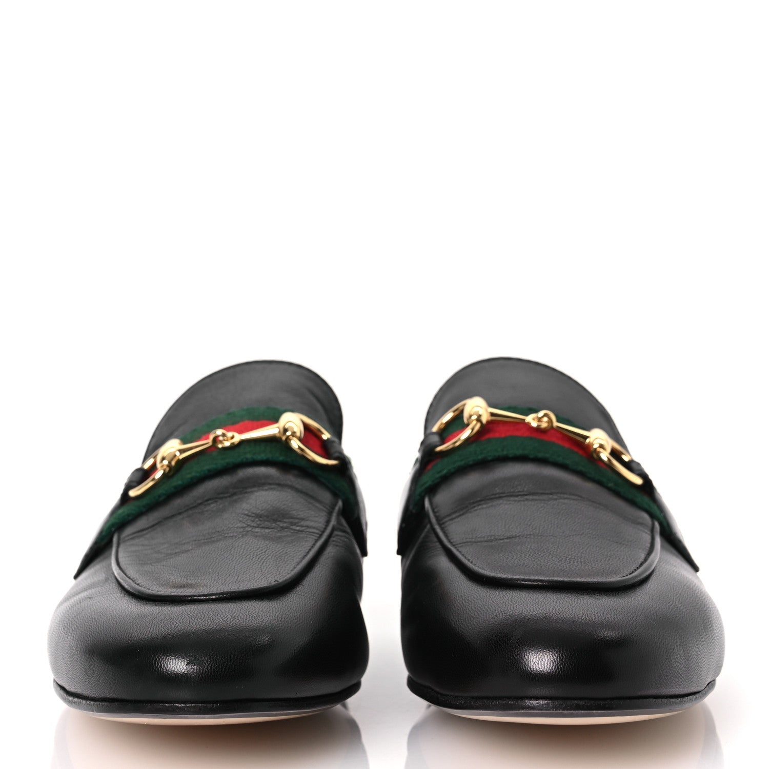 Calfskin Womens Princetown Slippers 35.5 Black