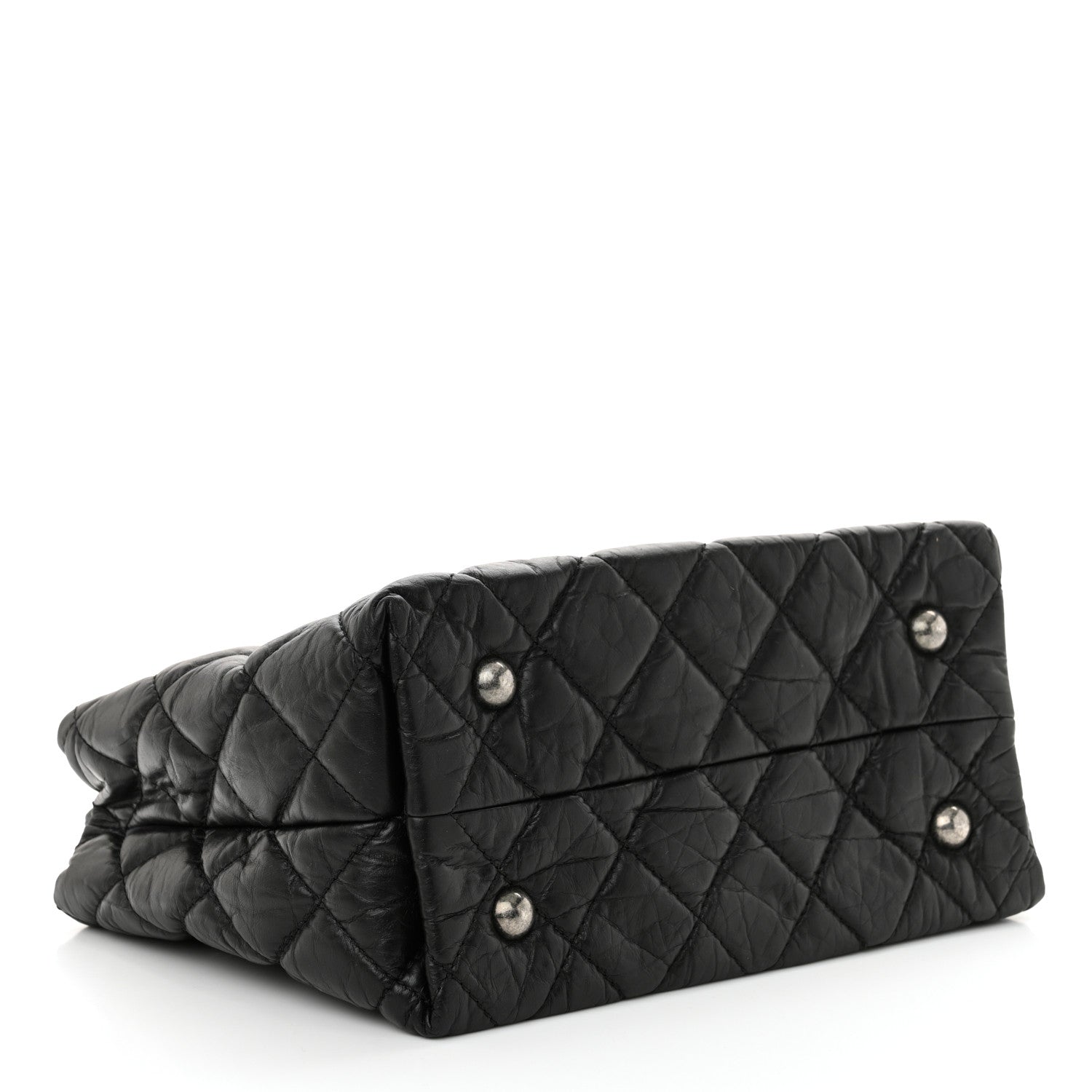 Aged Calfskin Quilted Reissue 2.55 Tote Black