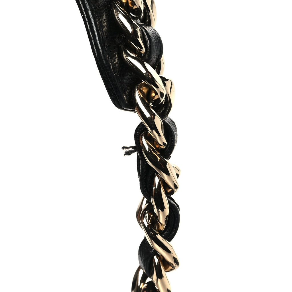 Lambskin Quilted Chanel 19 Wallet On Chain WOC Black