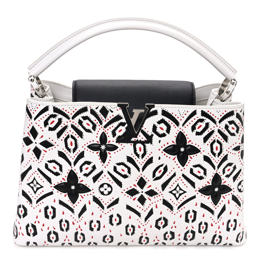Calfskin Graphic Print Capucines MM