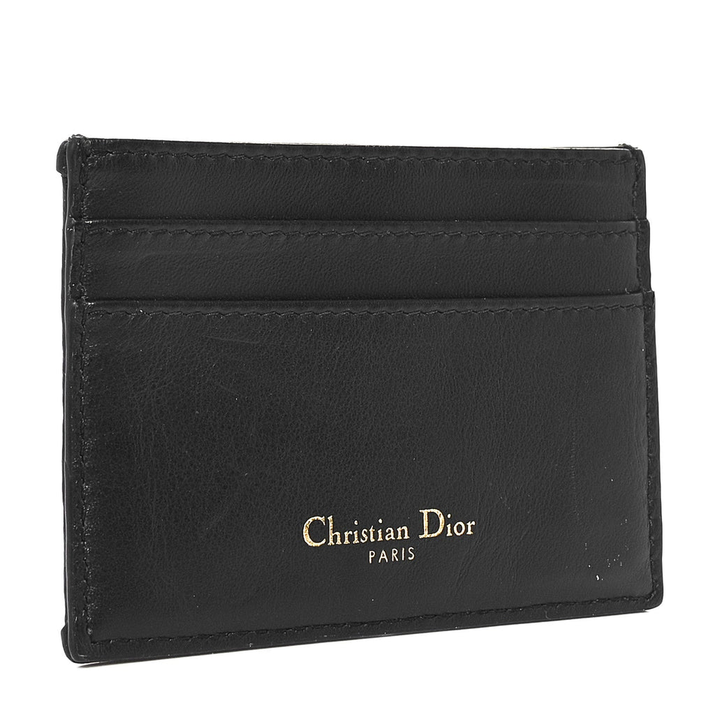 Oblique Calfskin  Holder Black