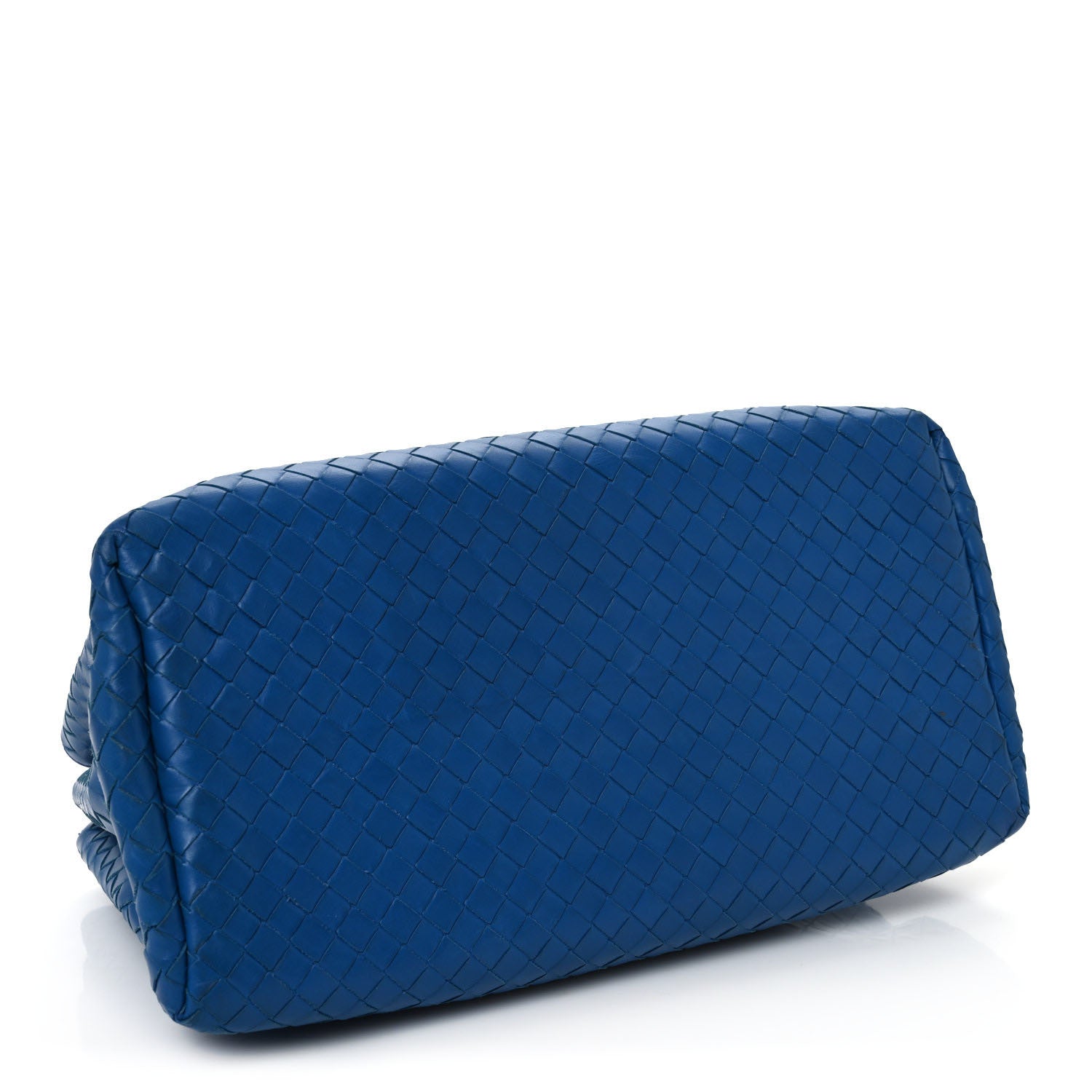 Light Calf Intrecciato Small Roma Signal Blue