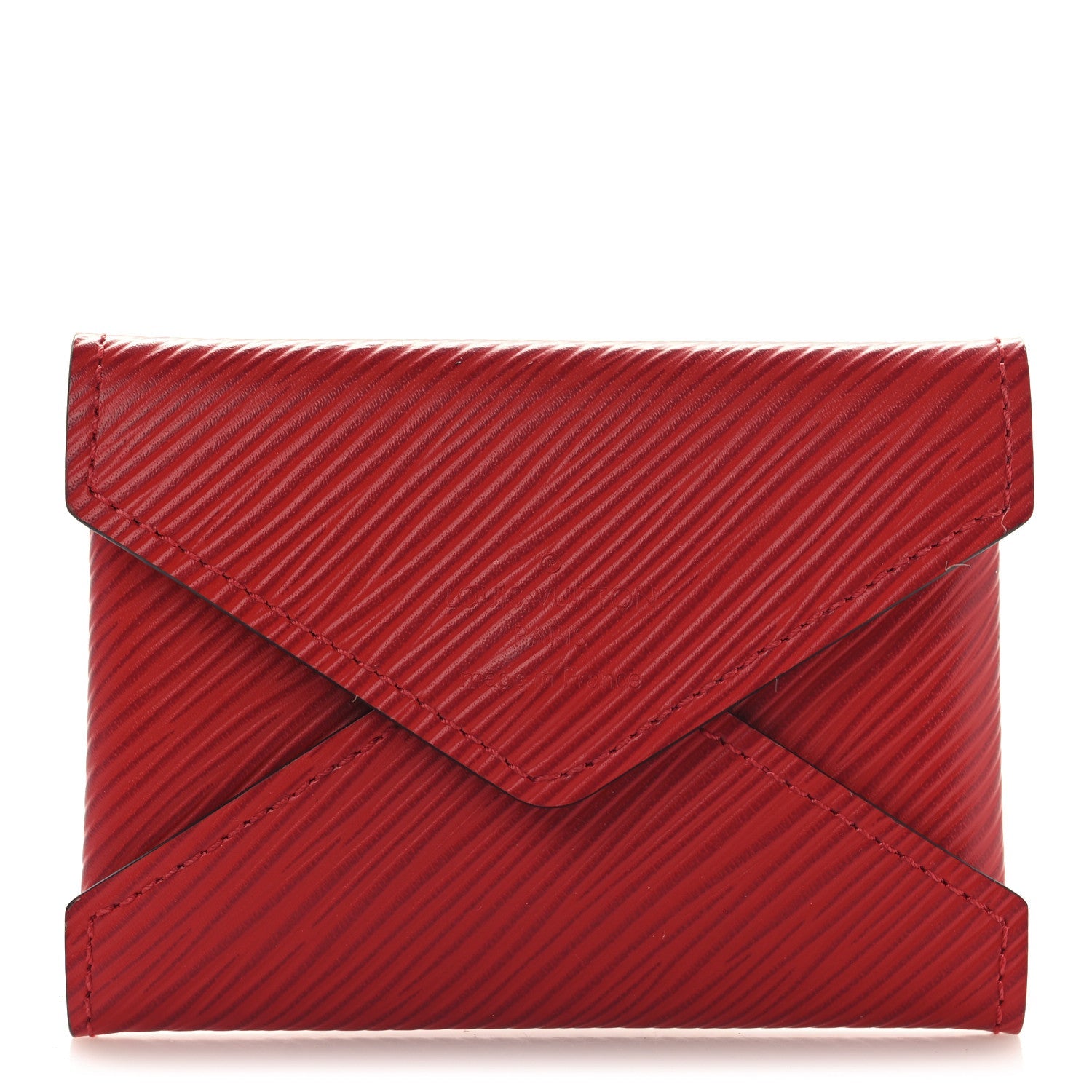 Epi Small Kirigami Pochette Insert Coquelicot