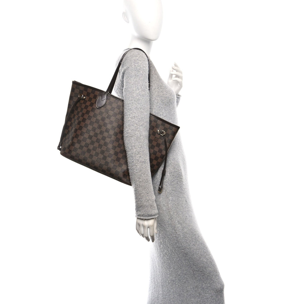 Damier Ebene Neo Neverfull MM Rose Ballerine