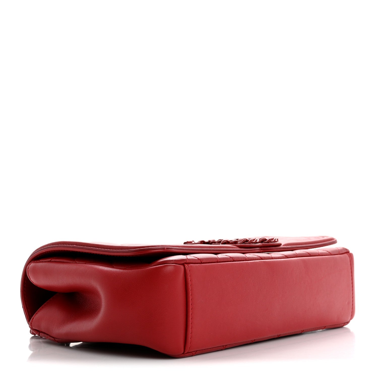 Calfskin Quilted Medium CC Filigree Flap Red