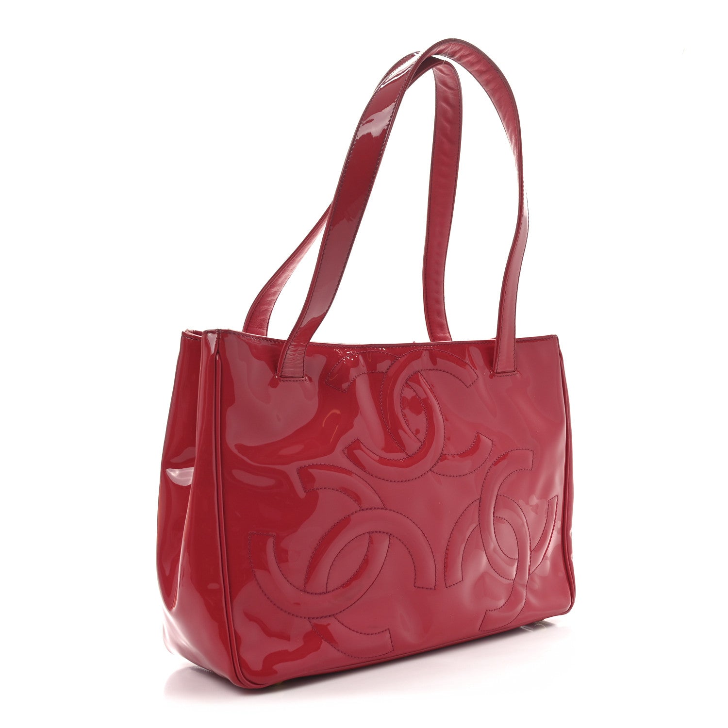 Patent CC Mini Tote Red