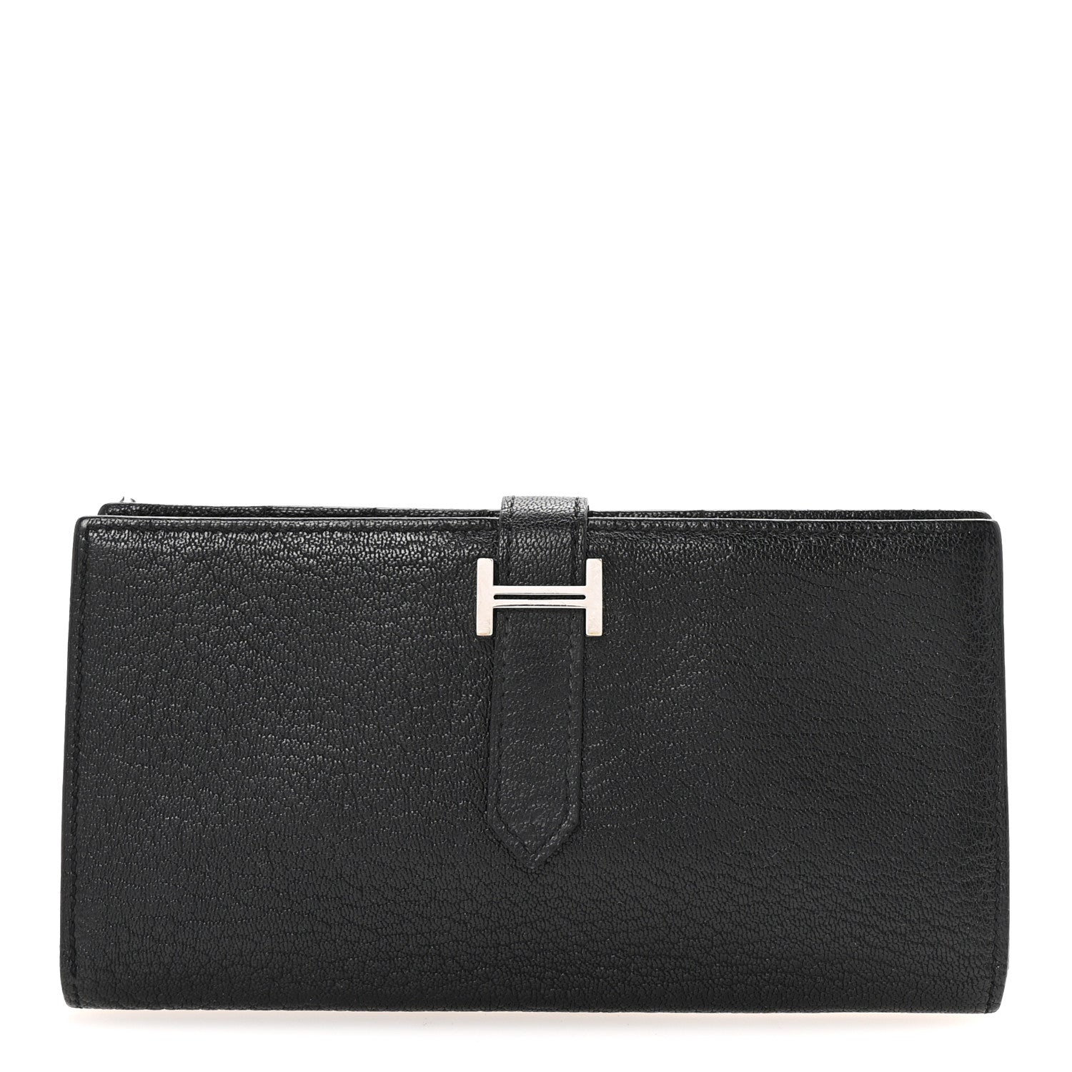 Chevre Mysore Bearn Gusset Wallet Black