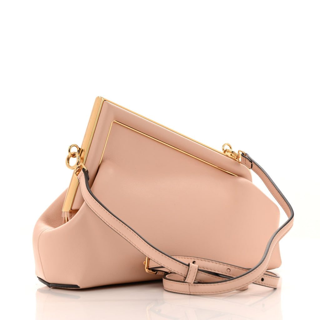Shiny Nappa Small Fendi First Light Rose