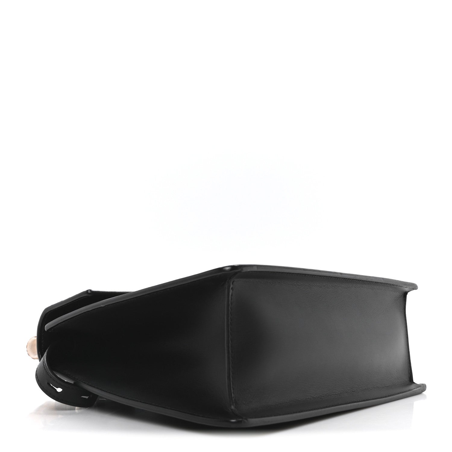 Calfskin Snakeskin Small Lilith Top Handle Bag Black