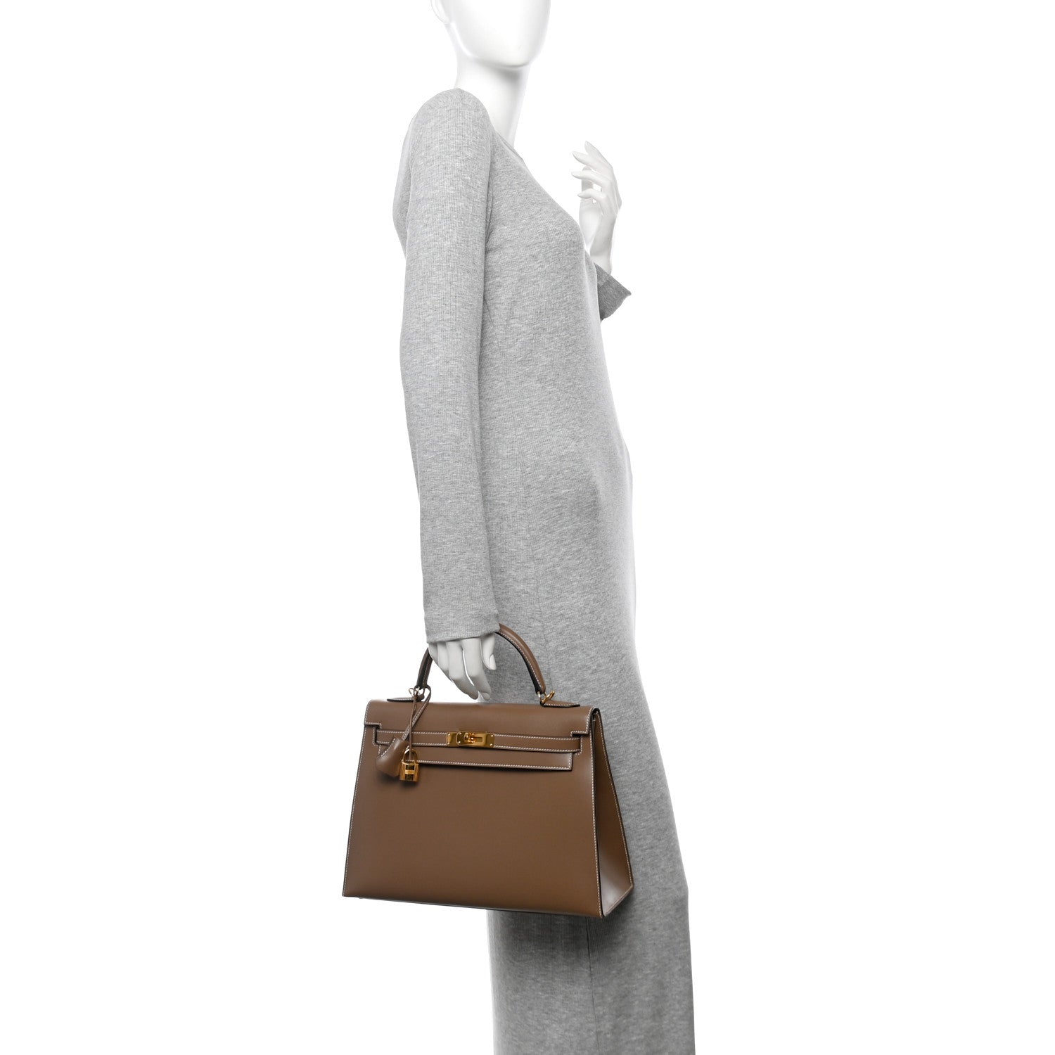 Tadelakt Sellier Kelly 32 Etoupe