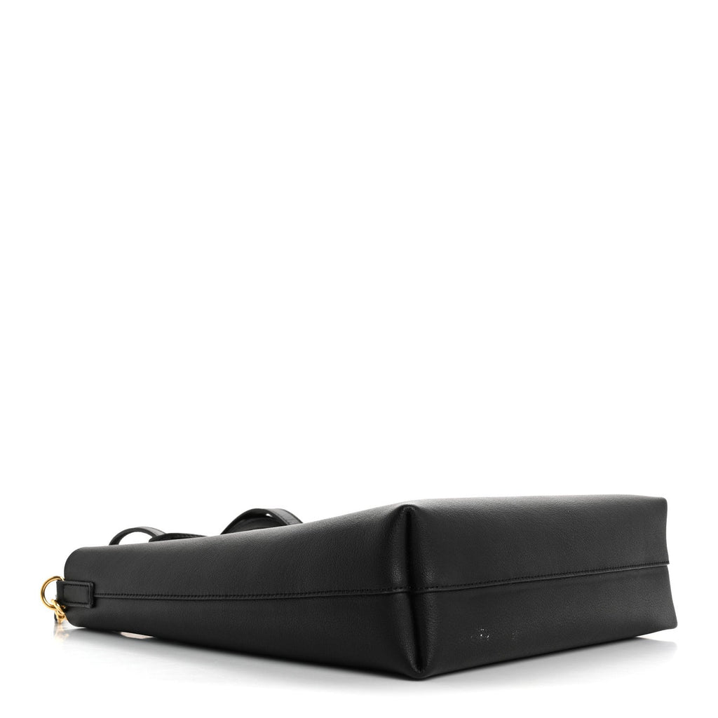 Calfskin Toy Shopping Tote Black