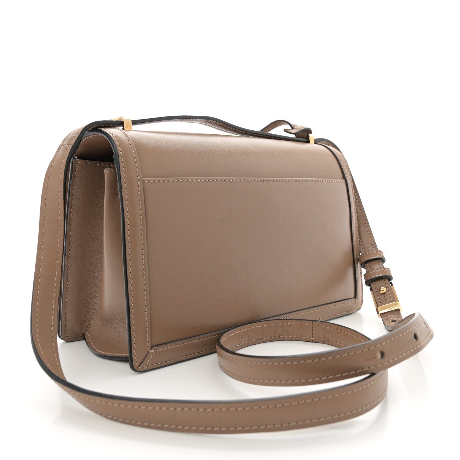 Calfskin Medium Barcelona Shoulder Bag Mink
