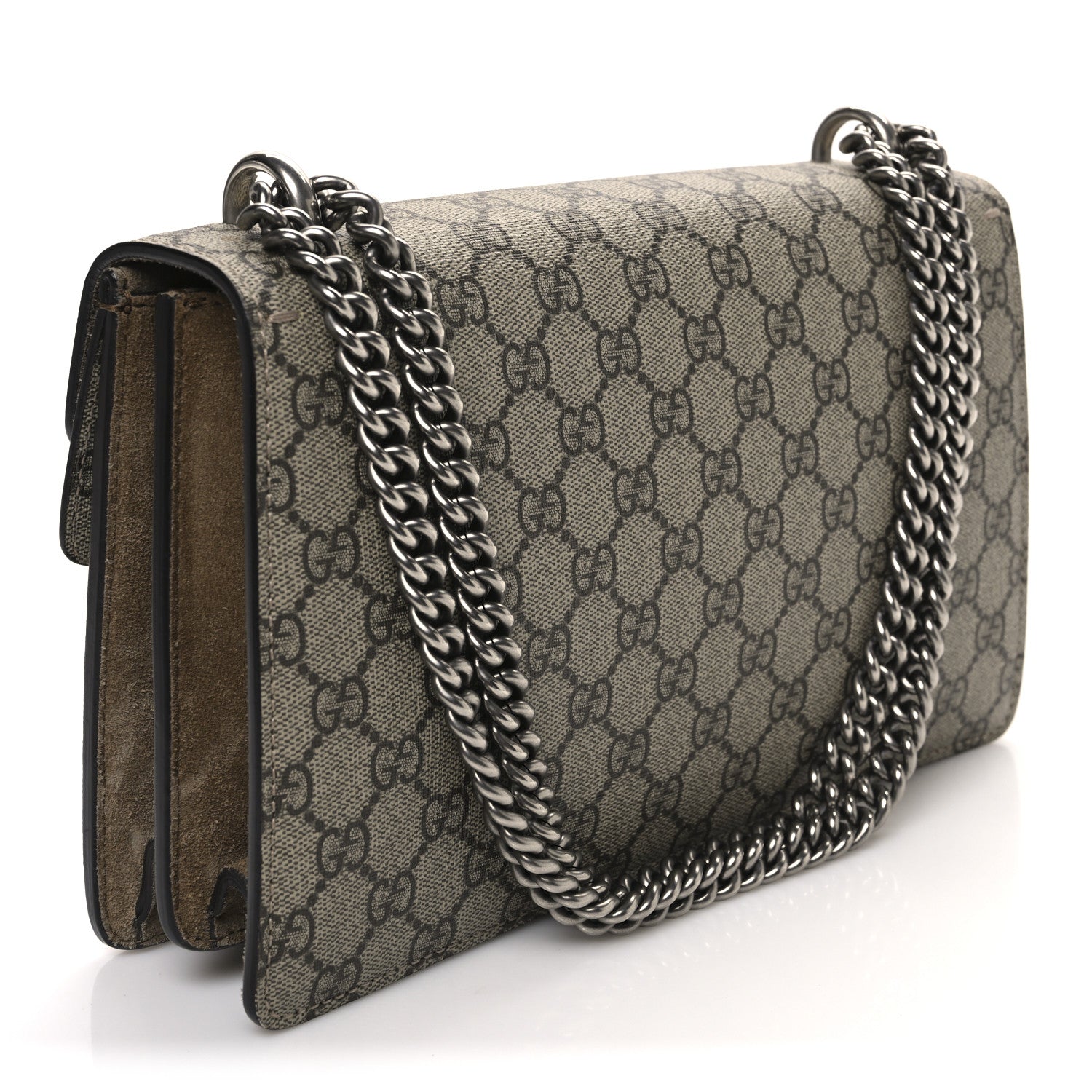 GG Supreme Monogram Small Dionysus Shoulder Bag Taupe