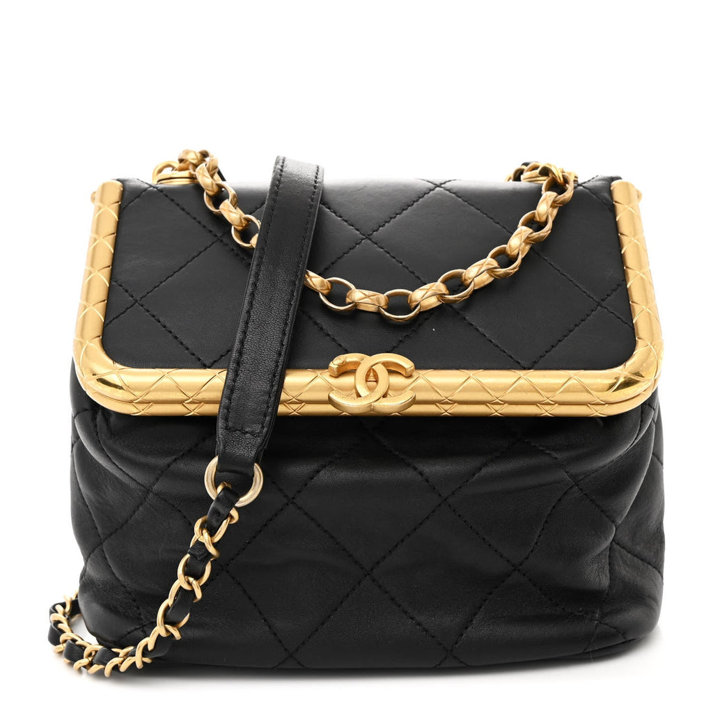 Lambskin Quilted My Crush Bag Black