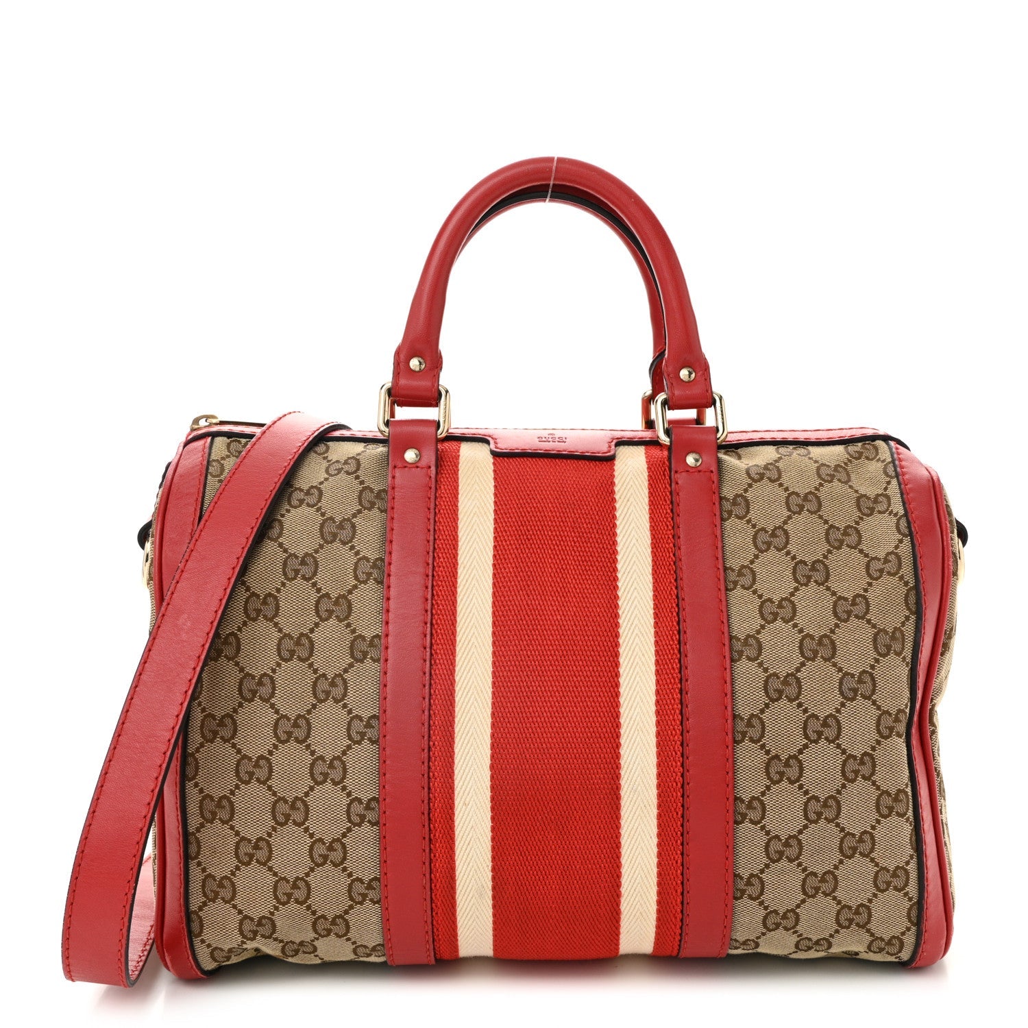 Monogram Vintage Web Medium Boston Red